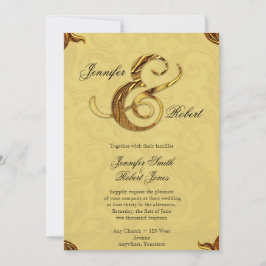 Midas-Touch-Goldhochzeits-Einladung Einladung