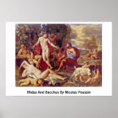 Midas und Bacchus von Nicolas Poussin Poster (Vorne)
