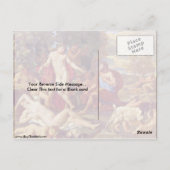 Midas und Bacchus von Nicolas Poussin Postkarte (Rückseite)