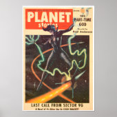 MIDCENTURURY PULP MAGAZINE COVER DRUCKEN POSTER (Vorne)