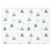 MidCentury Abstrakten Weihnachtsbaumen Winter Tischdecke (Vorderseite (Horizontal))