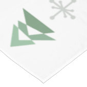 MidCentury Abstrakten Weihnachtsbaumen Winter Tischdecke (Schrägansicht)