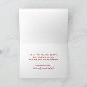 Midcentury-Chic-Script Frohe Weihnachten (Innenseite)