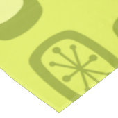 Midcentury MCM Rounded Rectangles Chartreuse Tischdecke (Schrägansicht)