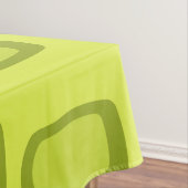 Midcentury MCM Rounded Rectangles Chartreuse Tischdecke (Beispiel)