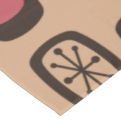 Midcentury MCM Rounded Rectangles Christmas Cookie Tischdecke (Schrägansicht)