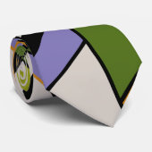 MidCentury Modern Abstrakt mondrian geometric Krawatte (Gerollt)