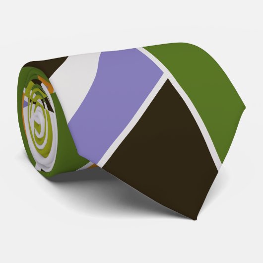 MidCentury Modern Abstrakt mondrian geometric Krawatte (Gerollt)