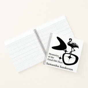 MidCentury Modern Flamingo Atomic Retro Maßgeschne Notizblock