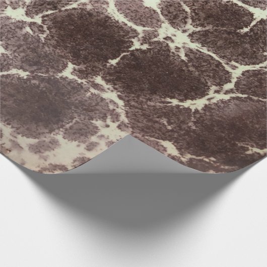 MidCentury MODern Giraffe Elegantes Lava-Muster Geschenkpapier (Ecke)