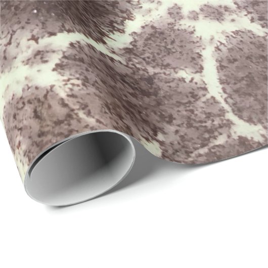 MidCentury MODern Giraffe Elegantes Lava-Muster Geschenkpapier (Rolleneckpunkt)