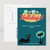 Midcentury Modern Ho Ho Holidays Weihnachten (Vorne/Hinten)