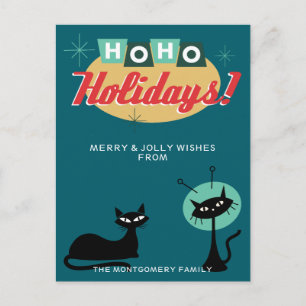 Midcentury Modern Ho Ho Holidays Weihnachten