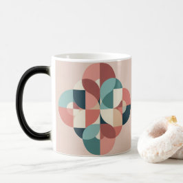 MidCentury Modern Kreise Design Morphing Tasse