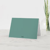 Midcentury Modern Minimal Script Frohe Weihnachten (Rückseite)