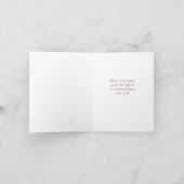 MidCentury Modern Orange Butterfly Niedliche Gebur Karte (Innenseite)