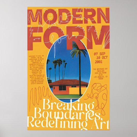 Midcentury Modern Palm Springs Print 2001 LA Poster (Vorne)