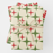 Midcentury Modern Retro Christmas Patterns Geschenkpapier Set (Beispiel)