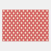 Midcentury Modern Retro Christmas Starbursts Geschenkpapier Set (Vorderseite 2)
