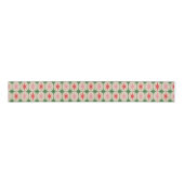 Midcentury Modern Retro Christmas Starbursts Ripsband (Vorderseite)
