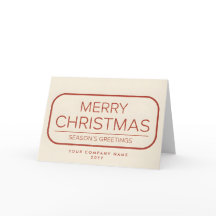 Midcentury Modern Script Merry Christmas