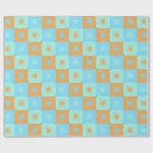 Midcentury Modern Sternenexplosion Geschenkpapier (Flach)