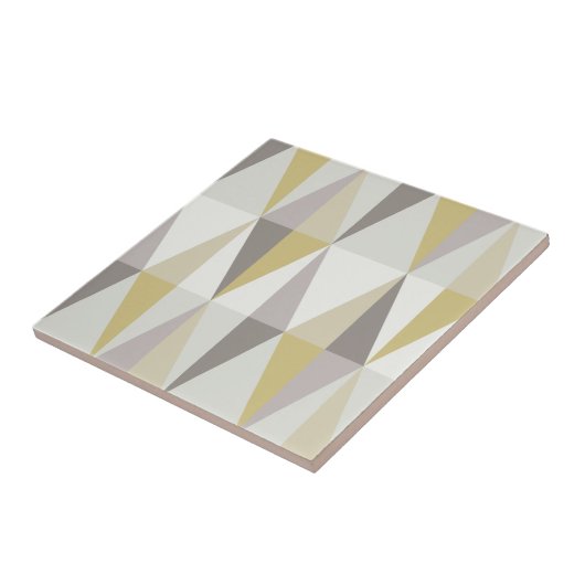 MidCentury Modern Triangles Gold Fliese (Seite)