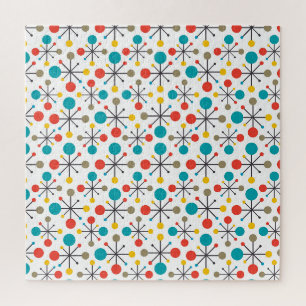 MidCentury Modern Vintage Retro Abstrakte Kunst Puzzle