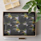 MidCentury Modernes Abstraktes Unicorn Tangram Ani Seidenpapier (Geschenk)