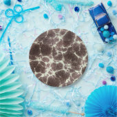 MidCentury Modernes elegantes Muster Tortoise Rock Pappteller (Party)