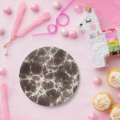 MidCentury Modernes elegantes Muster Tortoise Rock Pappteller (Party)