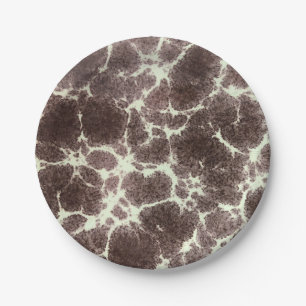 MidCentury Modernes elegantes Muster Tortoise Rock Pappteller