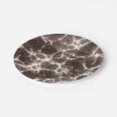 MidCentury Modernes elegantes Muster Tortoise Rock Pappteller (Schrägansicht)