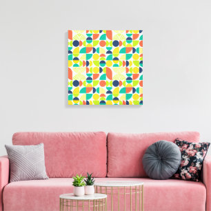 MidCentury Modernes Vintages Retro Abstrakt Leinwanddruck