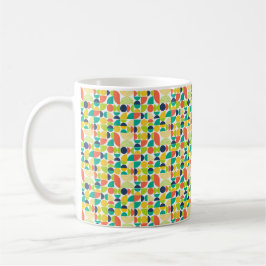 MidCentury Modernes Vintages Retro Abstrakte Kunst Kaffeetasse