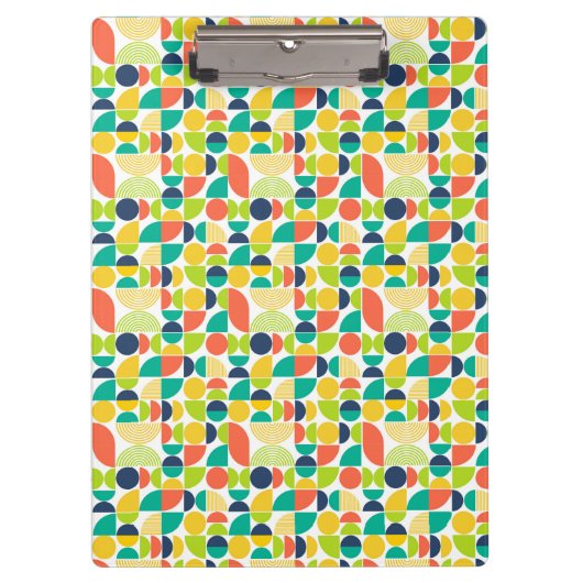 MidCentury Modernes Vintages Retro Abstrakte Kunst Klemmbrett (Vorderseite)