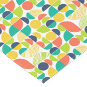 MidCentury Modernes Vintages Retro Abstrakte Kunst Kurzer Tischläufer (Ecke)