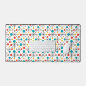 MidCentury Modernes Vintages Retro Abstrakte Kunst Schreibtischunterlage (Tastatur & Maus)