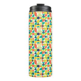 MidCentury Modernes Vintages Retro Abstrakte Kunst Thermosbecher