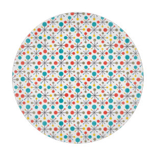 MidCentury Modernes, Vintages Retro Abstraktes Kun Schneidebrett