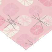 Midcentury Pattern Oblongs Pink Vanilla Kurzer Tischläufer (Ecke)