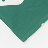 Midcentury Starbursts Diamonds Teal Fleecedecke (Ecke)