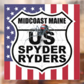 Midcoast Maine Kapitel - Aufkleber Flagge & Logo (Blatt 2)