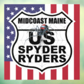 Midcoast Maine Kapitel - Aufkleber Flagge & Logo (Blatt 3)