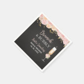 Midday Mimosa Bridal Shower Opulent Blooms Serviette (Ecke)