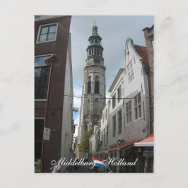 Middelburg Lange Jan Holland Postcard Postkarte