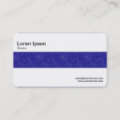 Middle Band - Blue Denim Visitenkarte (Rückseite)