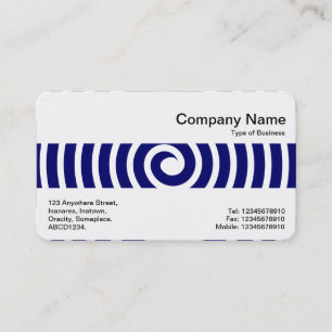 Middle Band - Spiral - Deep Navy Visitenkarte