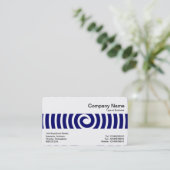 Middle Band - Spiral - Deep Navy Visitenkarte (Stehend Vorderseite)