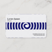 Middle Band - Spiral - Deep Navy Visitenkarte (Rückseite)